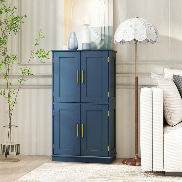Giantex Bathroom Storage Cabinet Freestanding Floor Cabinet