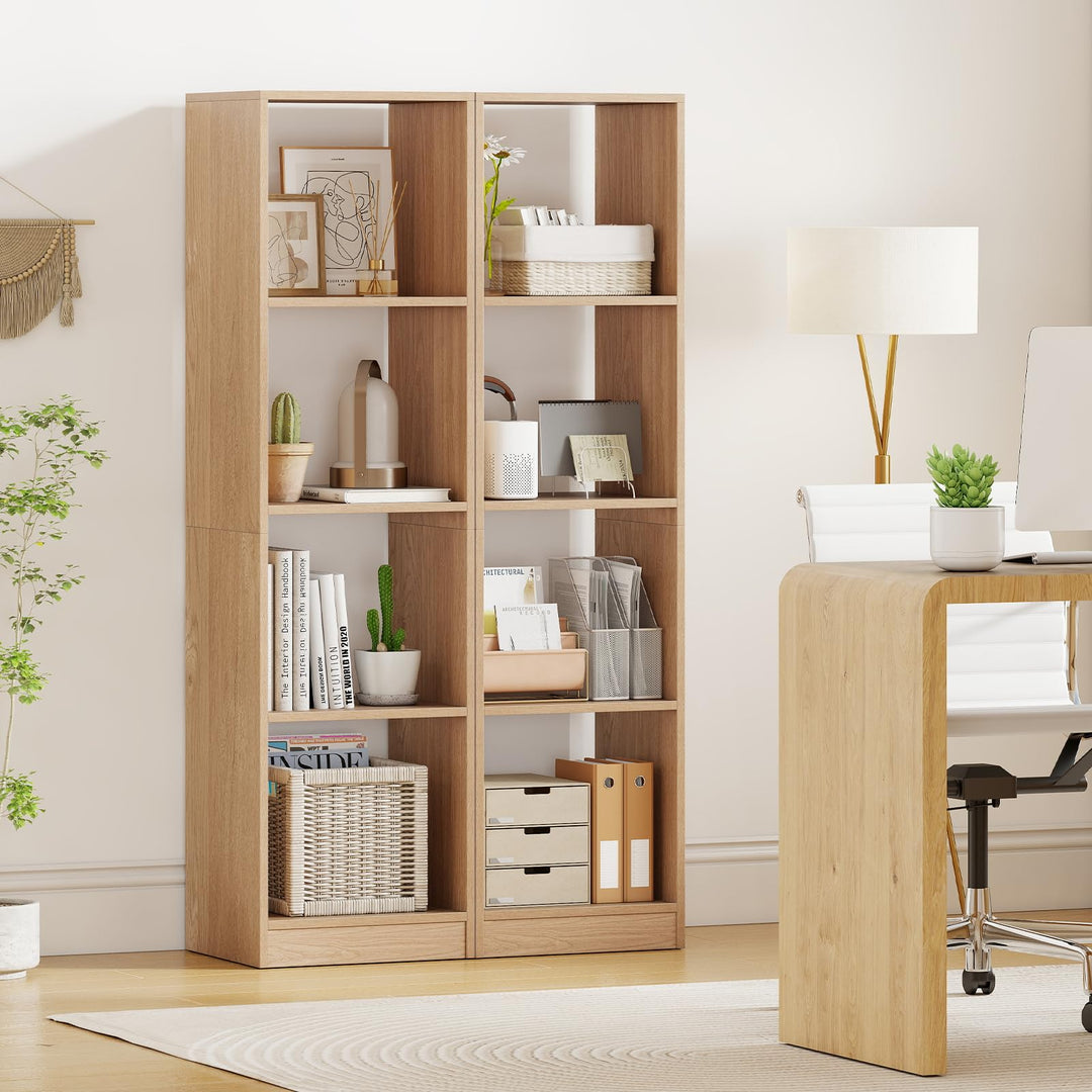 Giantex 56" Tall 4 Cube Bookcase for Small Place