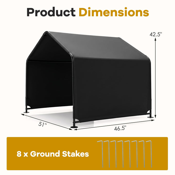 Giantex Outdoor Dog Shade Shelter with Waterproof Canopy