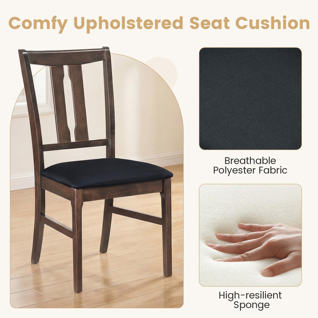 Giantex Fabric Upholstered Kitchen Chair w/Padded Seat for Home Restaurant