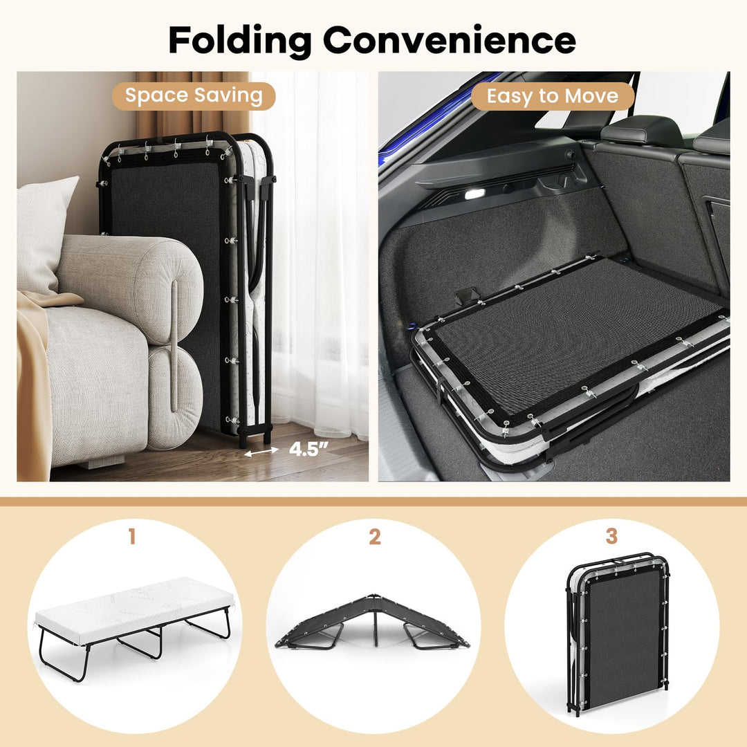Giantex Folding Bed with Mattress for Adults