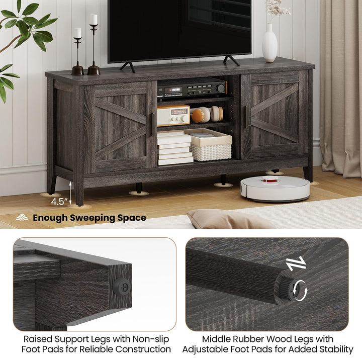 Giantex Farmhouse TV Stand for TVs up to 65"
