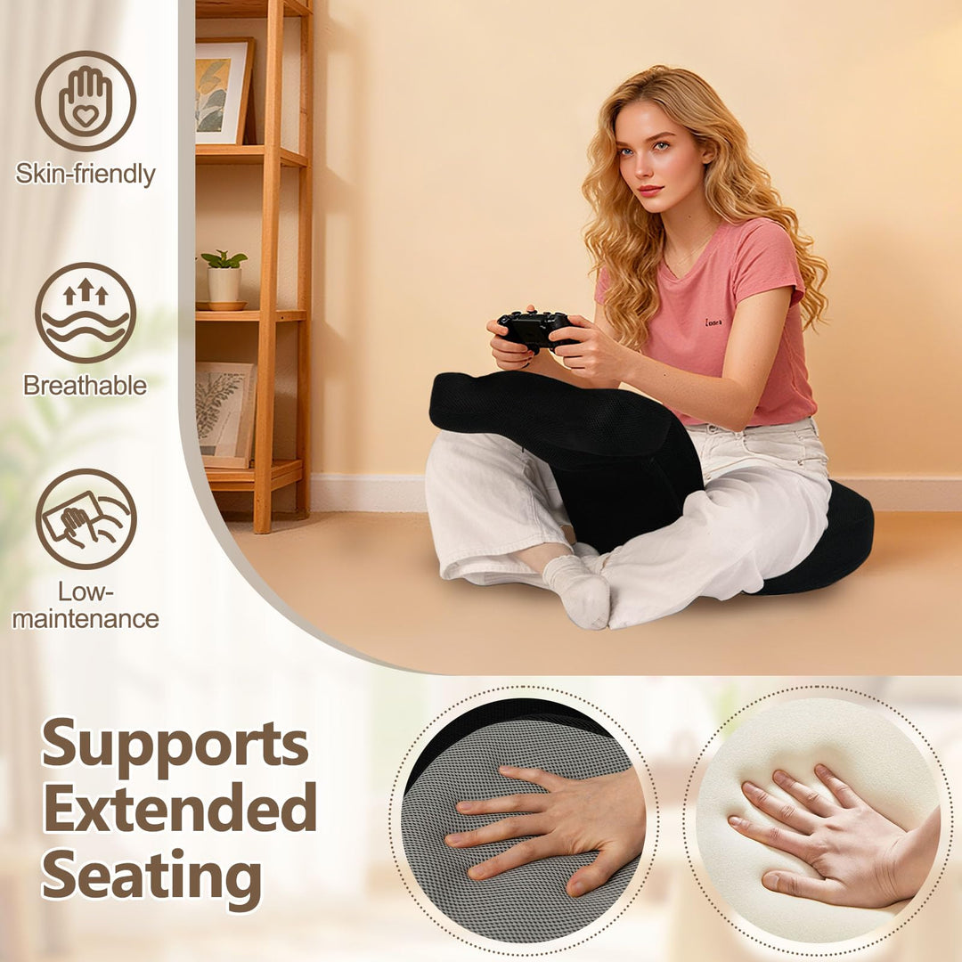 Giantex Floor Comfy Gaming Leisure Chair with Adjustable Headrest and Backrest