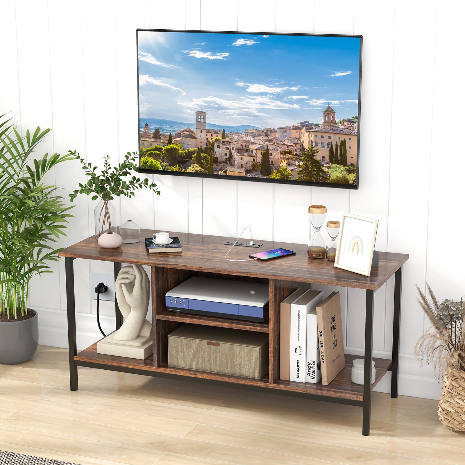 Giantex TV Stand for Bedroom, Entertainment Center for 50 Inch TV