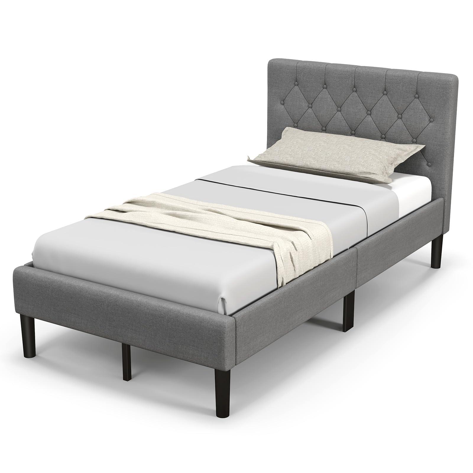 Giantex Upholstered Bed Frame