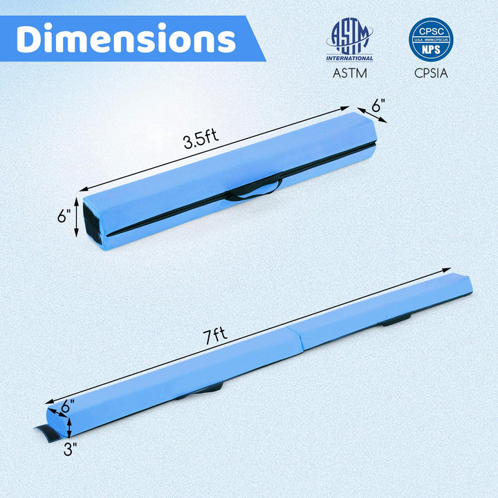 Giantex Folding Gymnastics Beam with Carry Handles