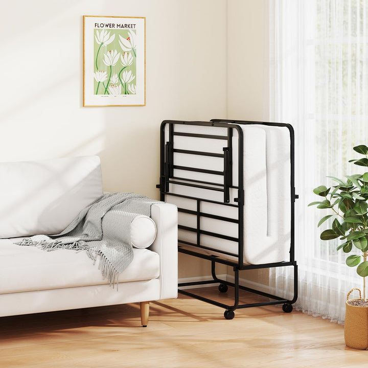Giantex Twin Folding Bed Frame with Mattress