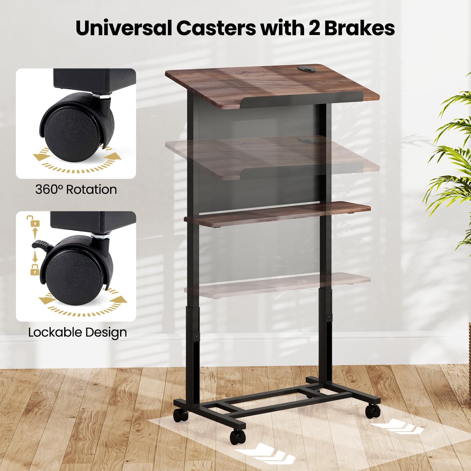 Giantex Mobile Podium Stand