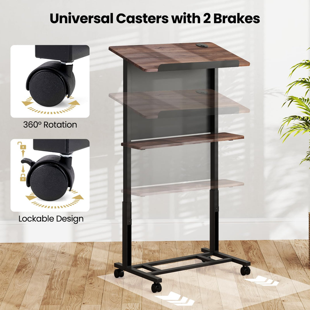 Giantex Mobile Podium Stand