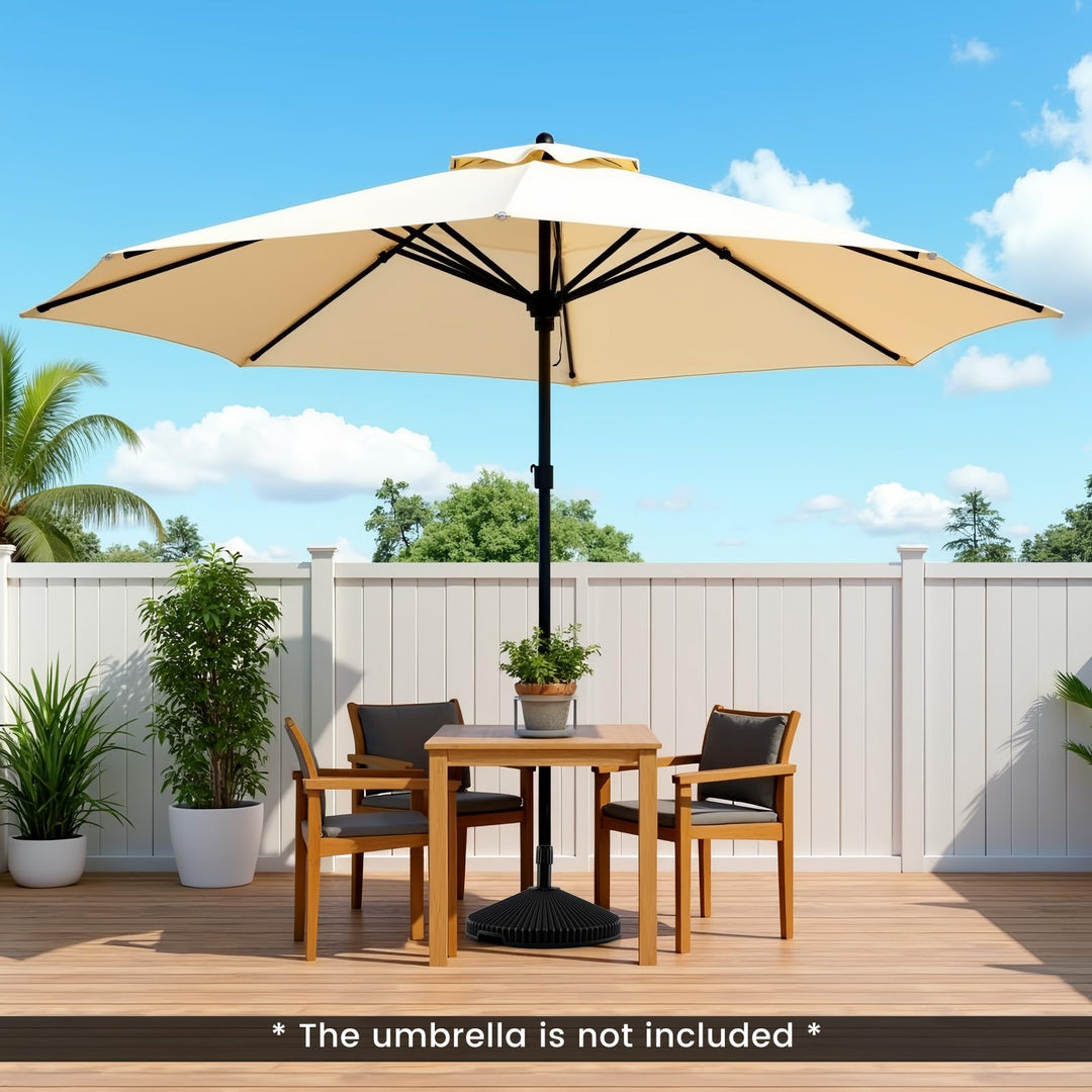 Giantex 55 lbs HDPE Patio Umbrella Stand Portable Pole Holder