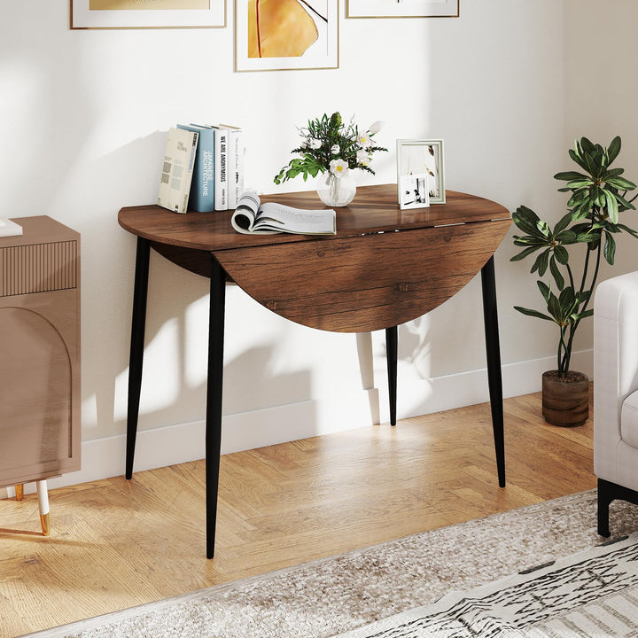 Giantex 5-Piece Dining Table Set for 4 | Space Saving Farmhouse Dinette Set for Dinette Dinner