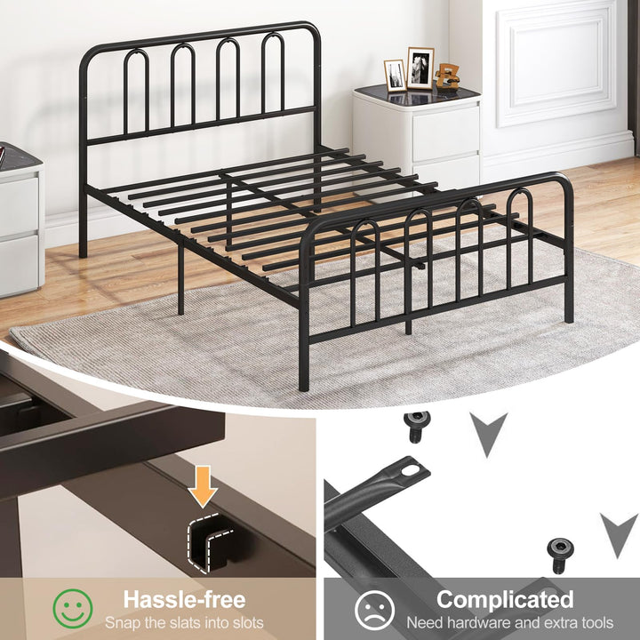 Giantex Full/Queen/King Size Bed Frame with Headboard