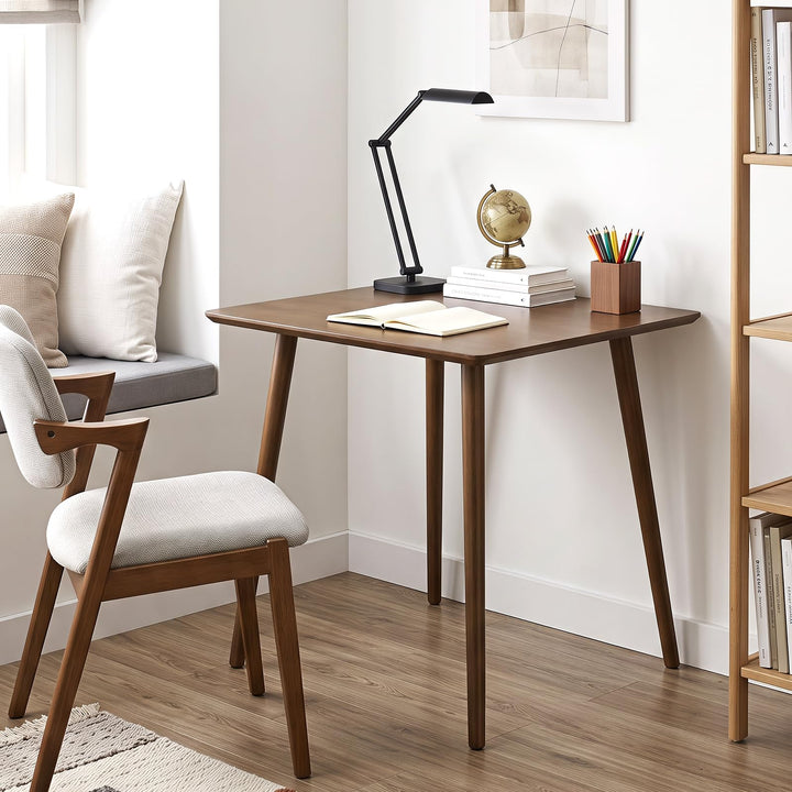 GIANTEX 27.6" Small Square Dining Table for 2-4 w/Solid Rubber Wood Legs