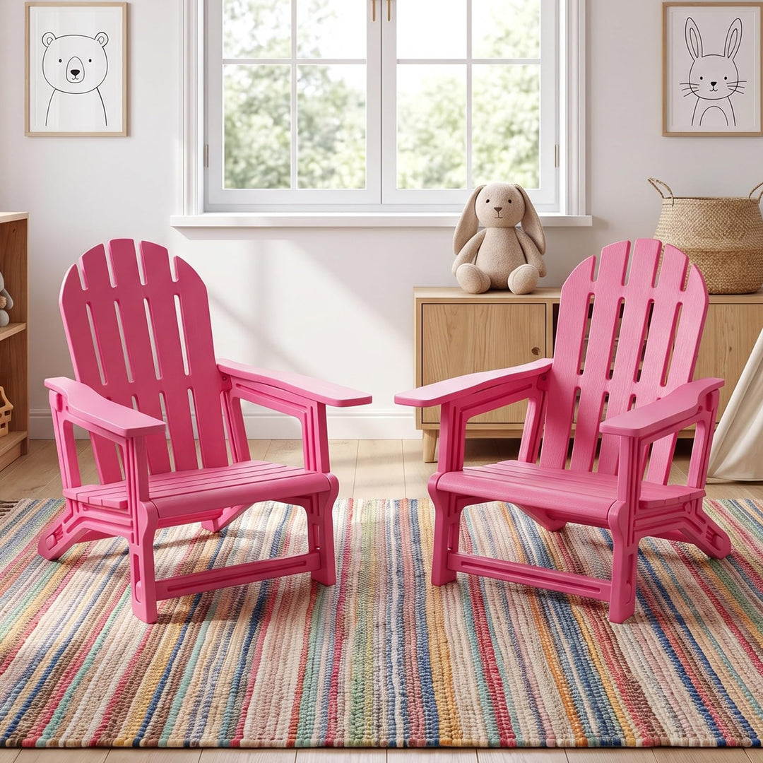 GIANTEX Kids Adirondack Chair | Kids Beach Chair for Age 3+ (1/2/4)