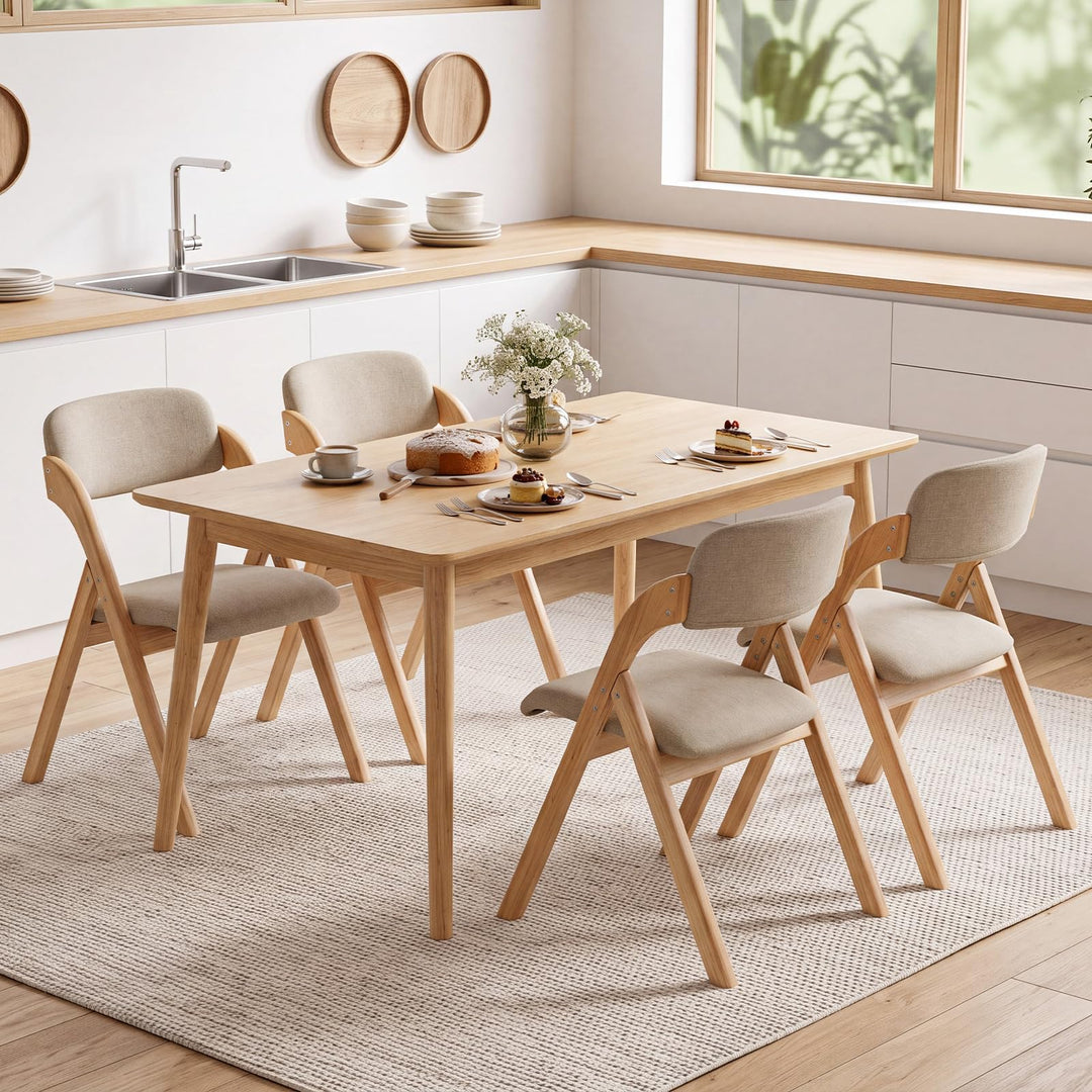 Giantex Folding Dining Chairs Set of 2/4 | Pre-Assembled Padded Kitchen Chairs