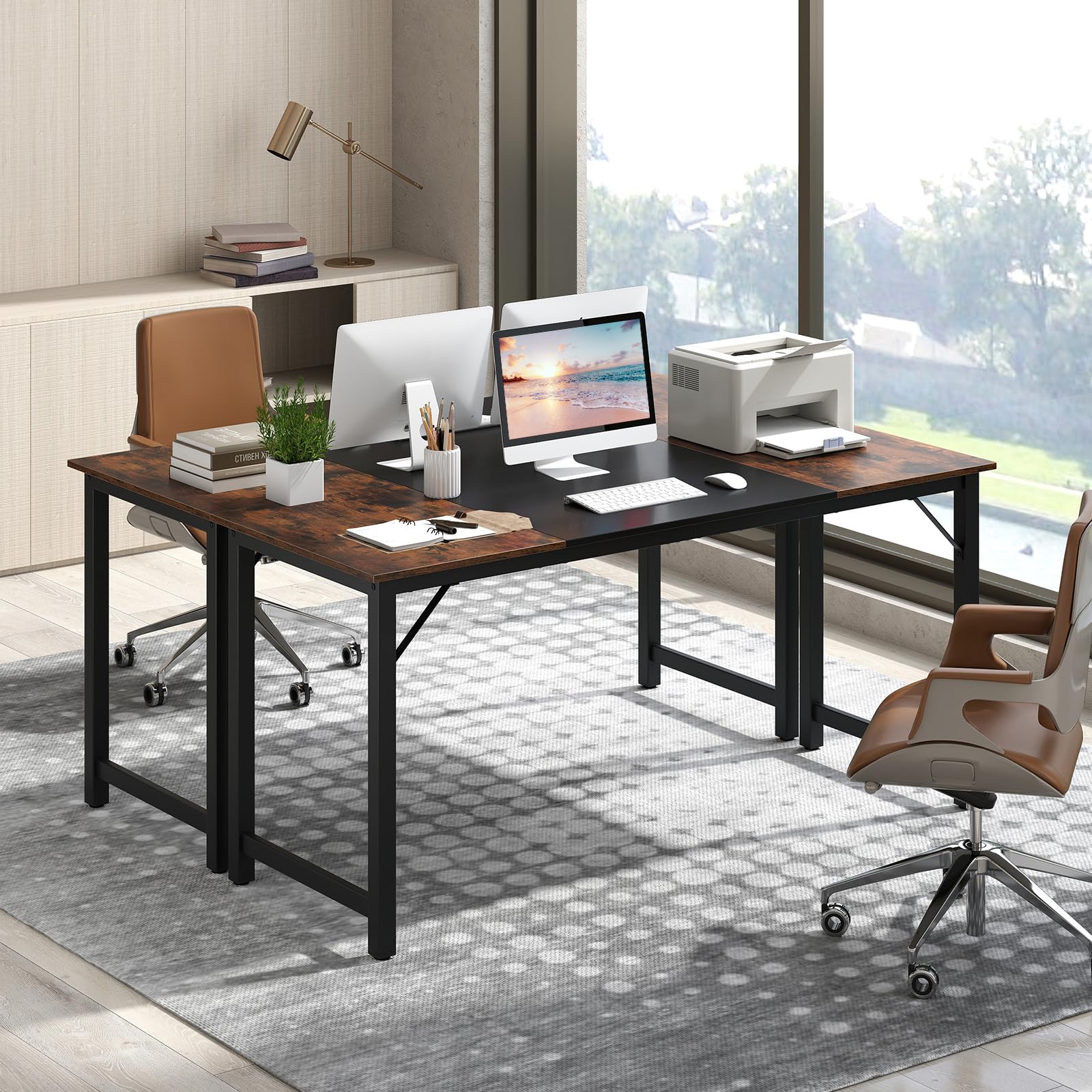 Giantex 1/2/4/6 PCS 63" x 24" Rectangular Large Meeting Room Desk