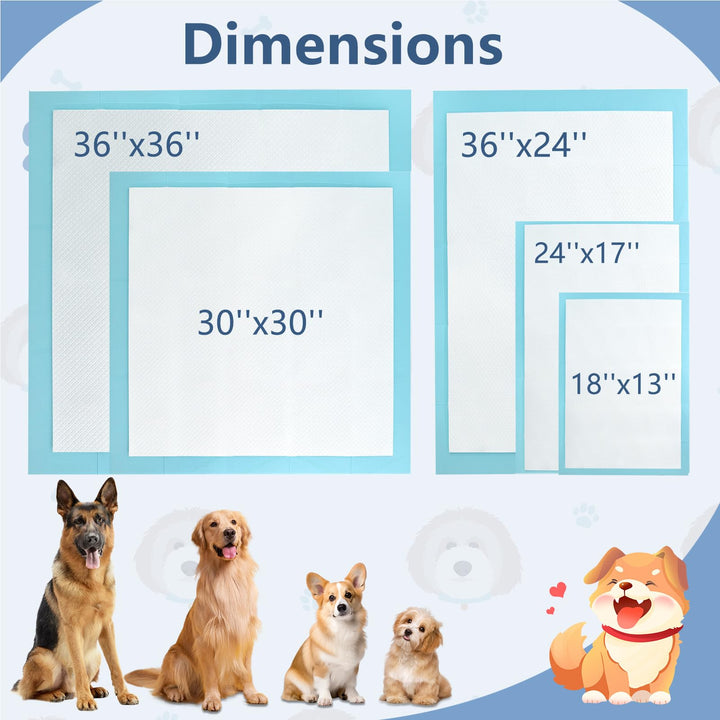 Giantex Dog Pee Pads 150/300 Count 30" x 30" Training Pads for Medium to Large Dogs