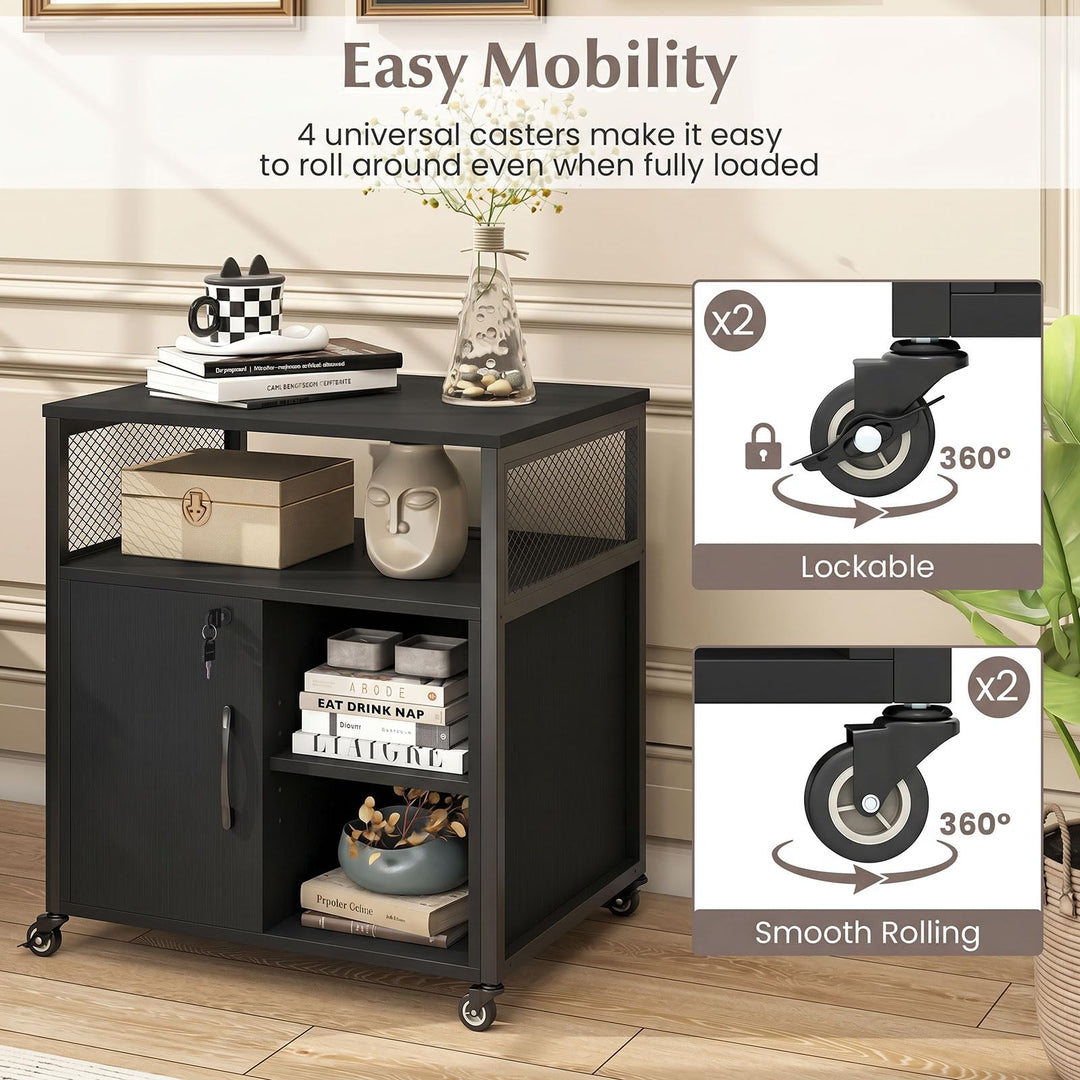 Giantex File Cabinet | Lateral Filing Cabinet with Lock