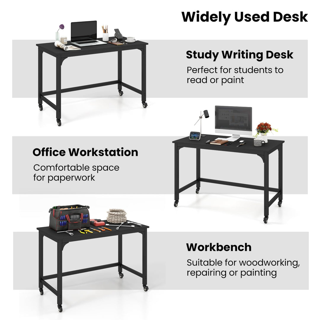 Giantex 48" Rolling Computer Desk