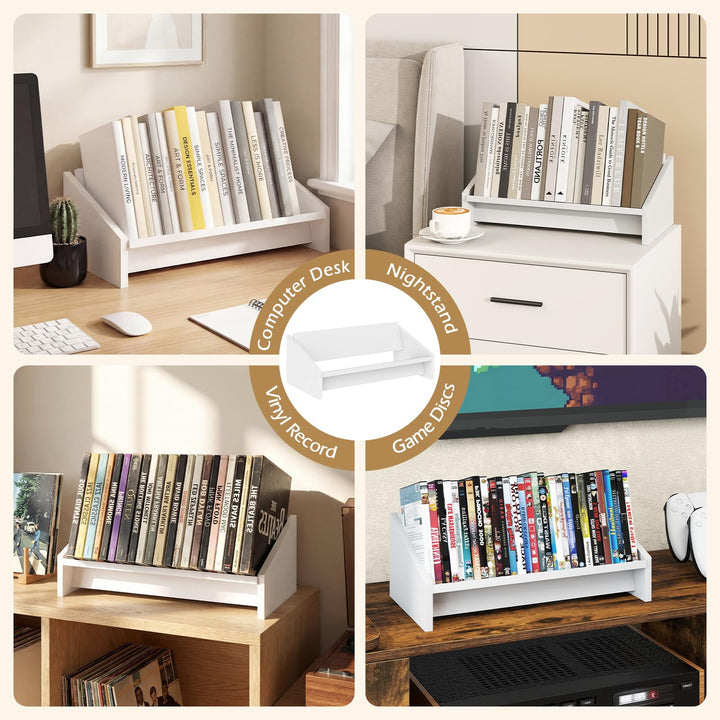 Giantex Wood Desktop Bookshelf Tilting Tabletop Bookcase