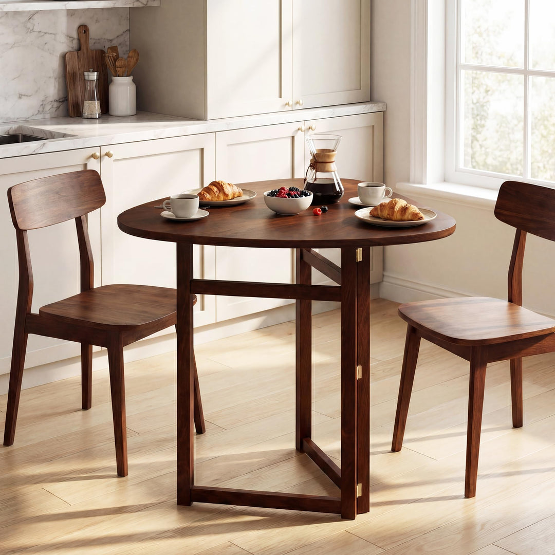 Giantex 31.5" Folding Dining Table for 2-3 Drop Leaf Dinner Table