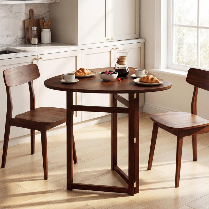 Giantex 31.5" Folding Dining Table for 2-3 Drop Leaf Dinner Table