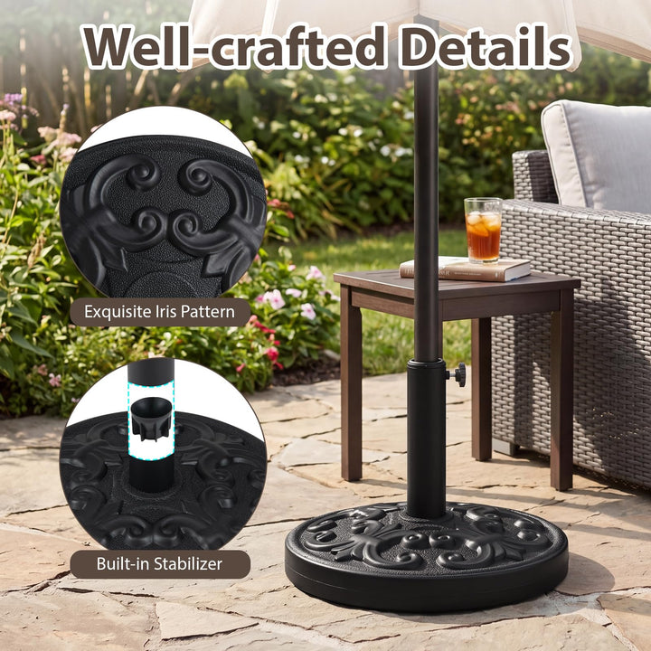 Giantex 27 lbs Patio Umbrella Base for 1.5&