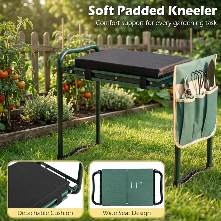 GIANTEX Garden Kneeler and Seat with Detachable EVA Pad