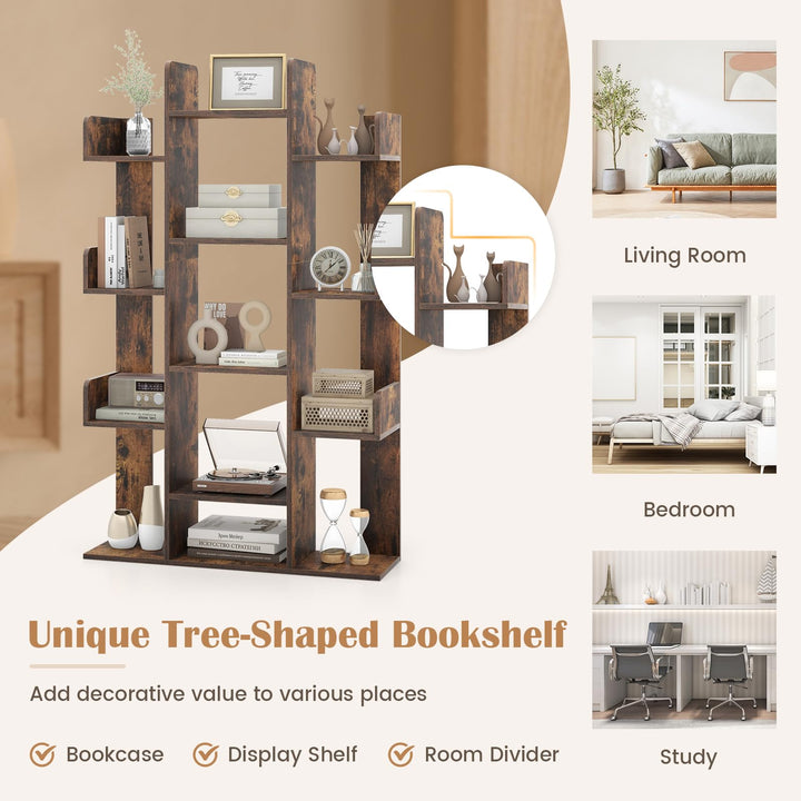 Giantex 7-Cube Tree Bookshelf