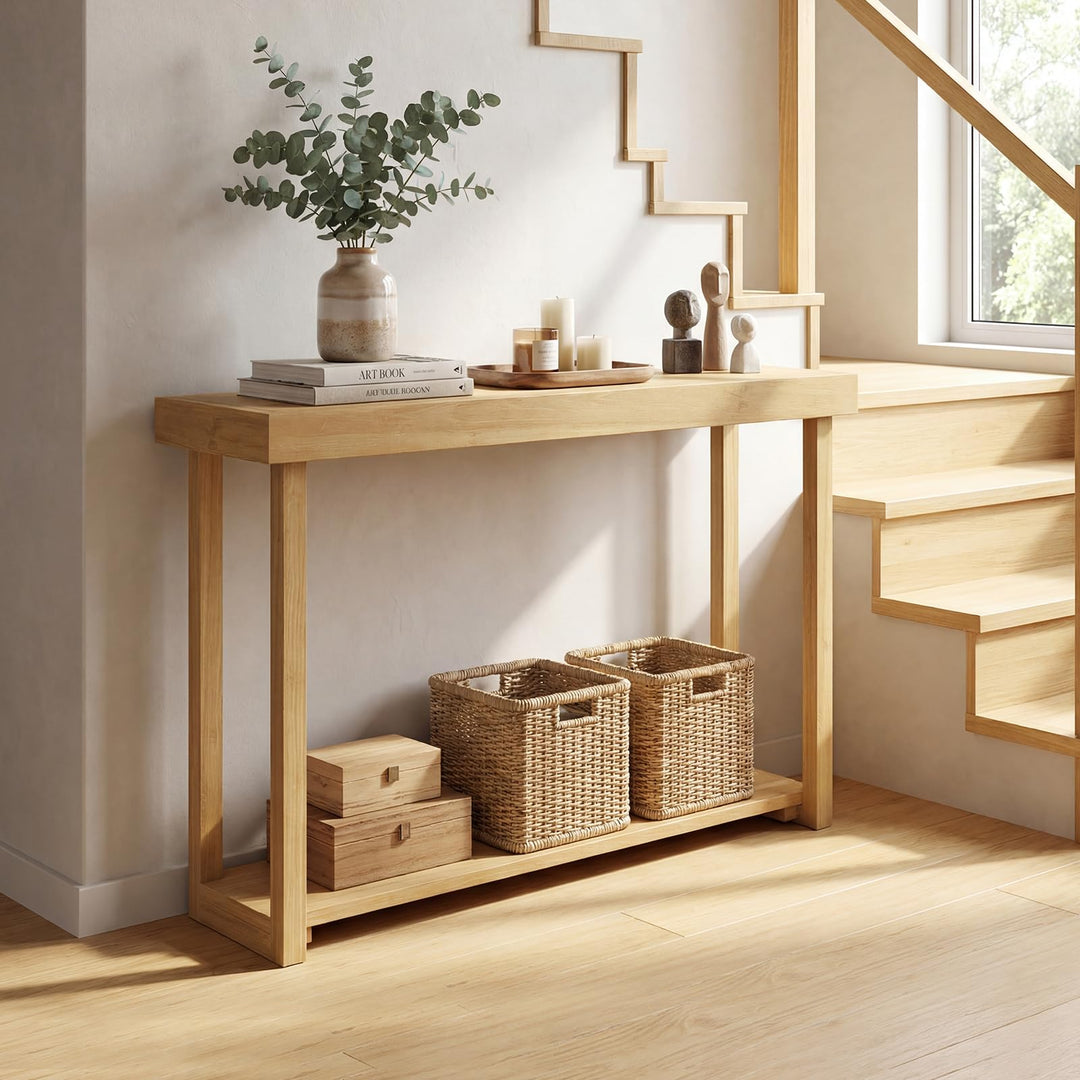 Giantex 46" Solid Wood Console Table(46" x 12" x 32")