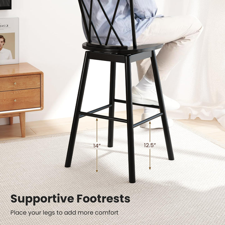 Giantex Windsor Bar Stools Set of 2/4(29"/24")