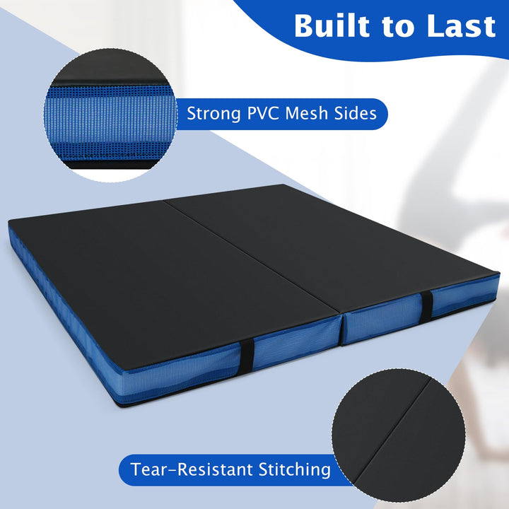 Giantex 4' x 4' Folding Gymnastics Mat with Carry Handles