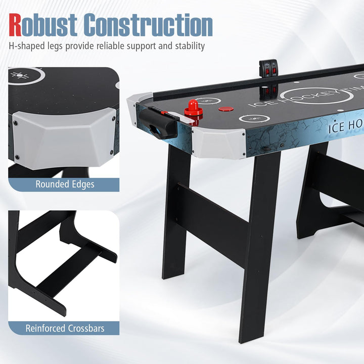 Giantex 56 Inch Foldable Arcade Hockey Game Table with LED Digital Scoreboard and Powerful 12V Motor