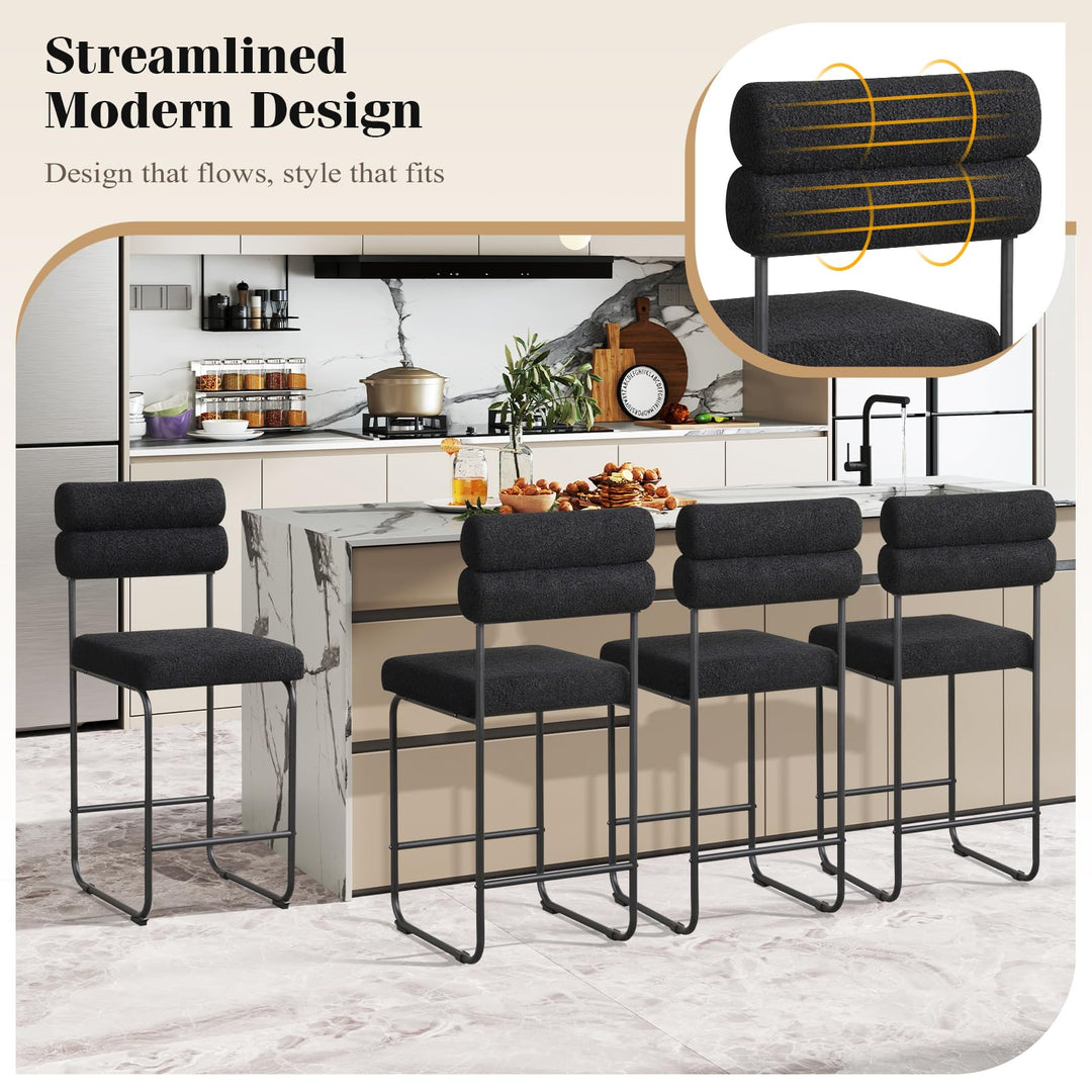 Giantex 26" Counter Height Bar Stools Set of 2/4