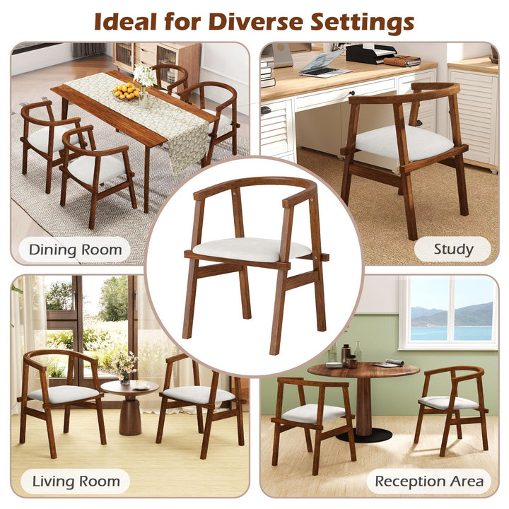 Giantex  2/4 Wooden Dining Chairs Set