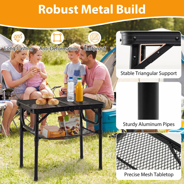 Giantex 2 FT Folding Camping Table Max 28"