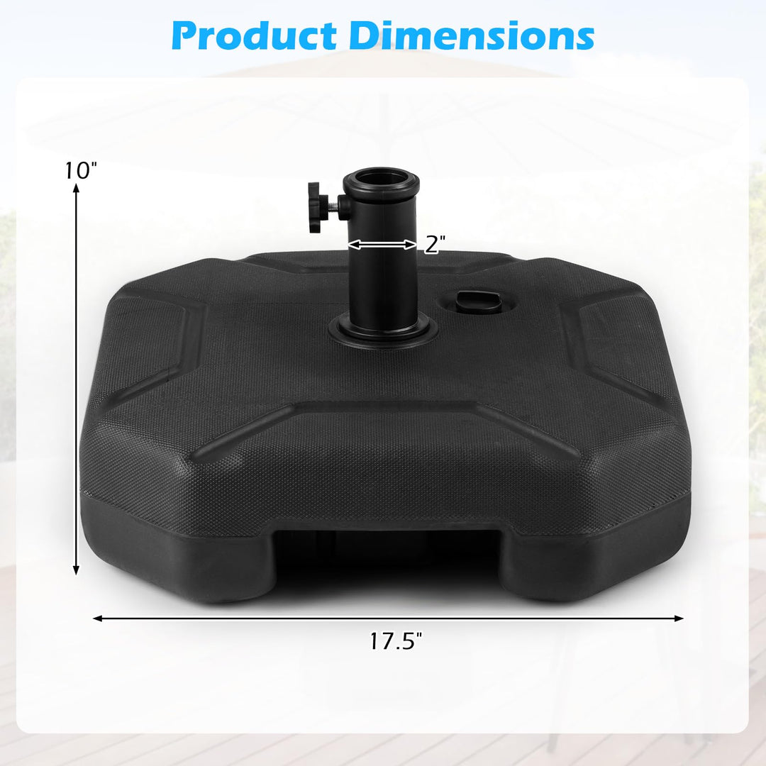 Giantex  - Heavy Duty HDPE Market Table Umbrella Pole Holder for Outdoor
