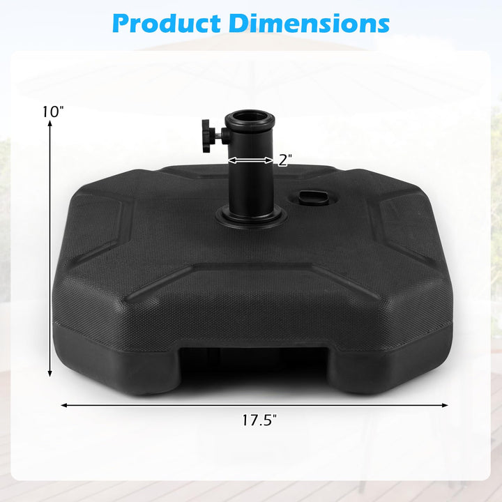 Giantex  - Heavy Duty HDPE Market Table Umbrella Pole Holder for Outdoor