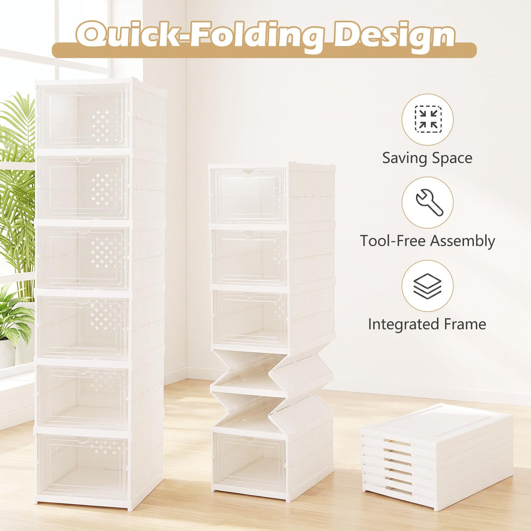 GIANTEX 6-Tier Shoe Rack Organizer for Entryway