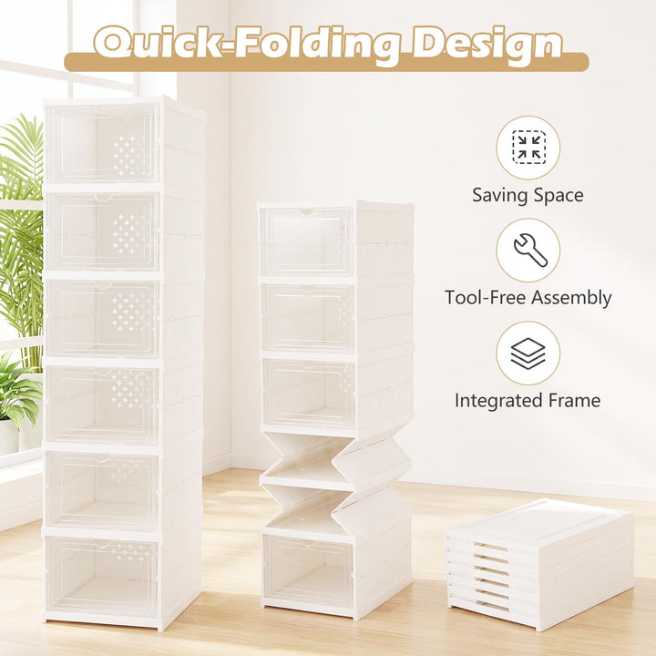 GIANTEX 6-Tier Shoe Rack Organizer for Entryway