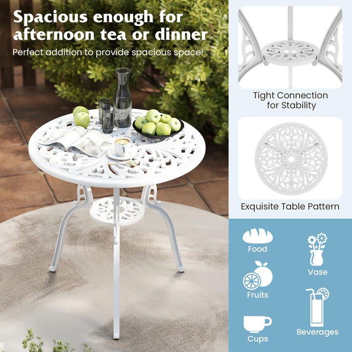 Giantex 3 Piece Bistro Set for Balcony Backyard Garden Poolside