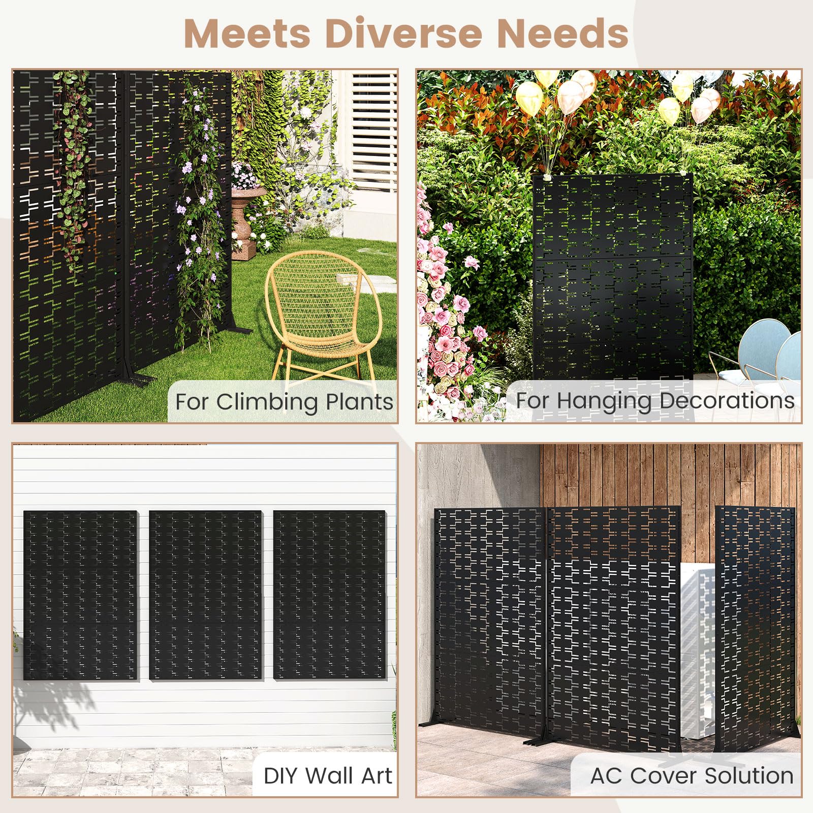 Giantex Privacy Screen Fence Panel