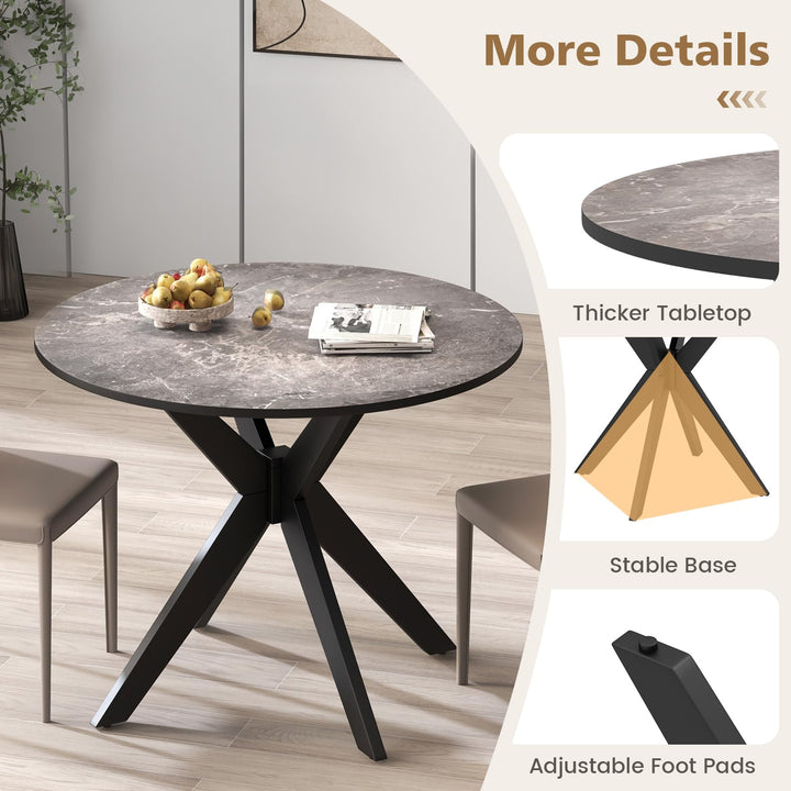 Giantex 36" Round Wood Dining Table
