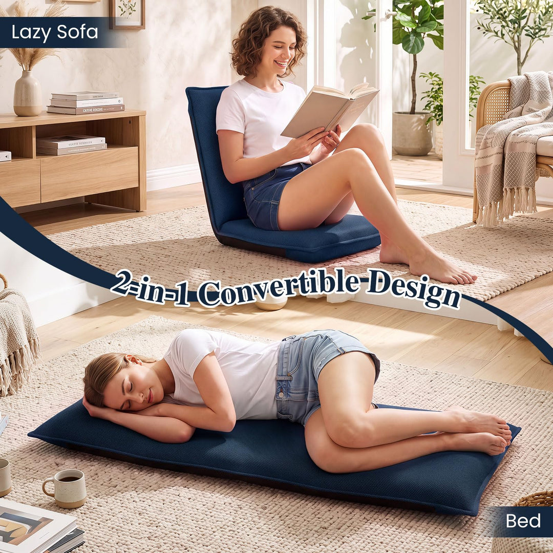 Giantex Adjustable 6 Positions Folding Lazy Man Sofa Chair Floor Chair (1/2)
