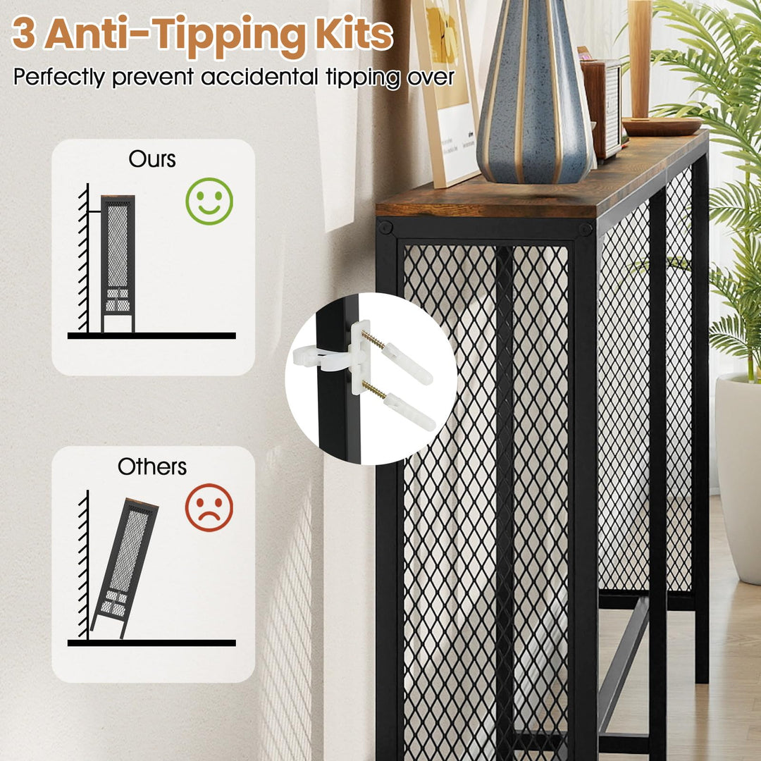 Giantex 71” Console Table with Power Outlet