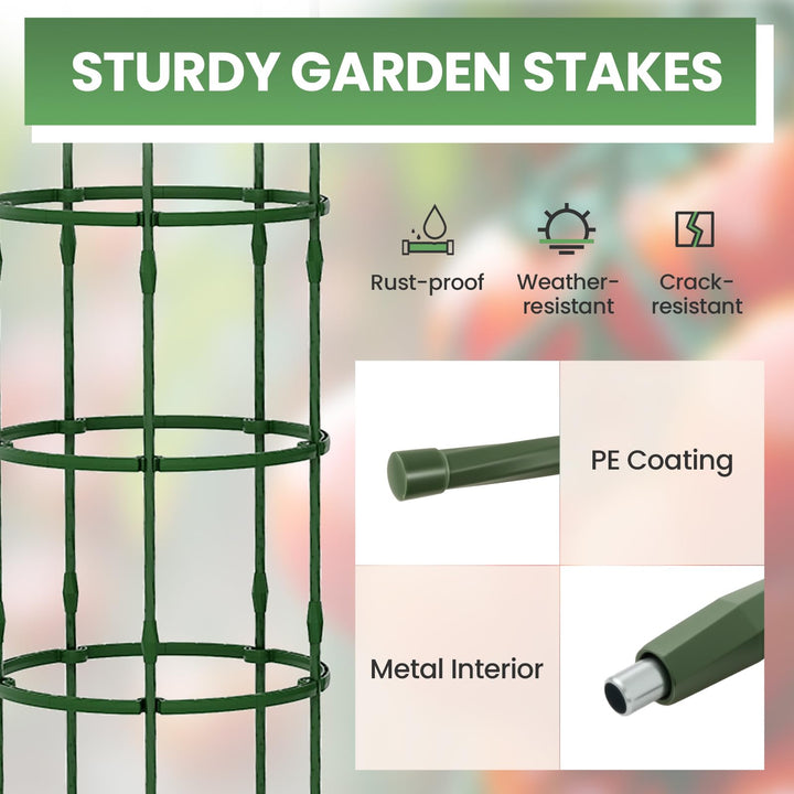 Giantex 2 in 1 Round Trellis for Climbing Flower Vegetable Fruit