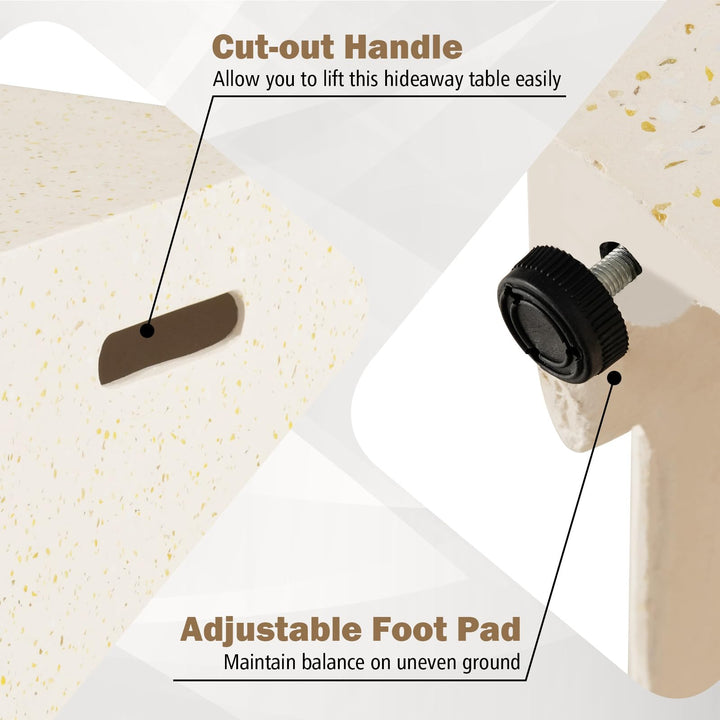 Giantex Propane Tank Cover Table - 16" Square Hideaway Table w/Waterproof Cover and Side Handles