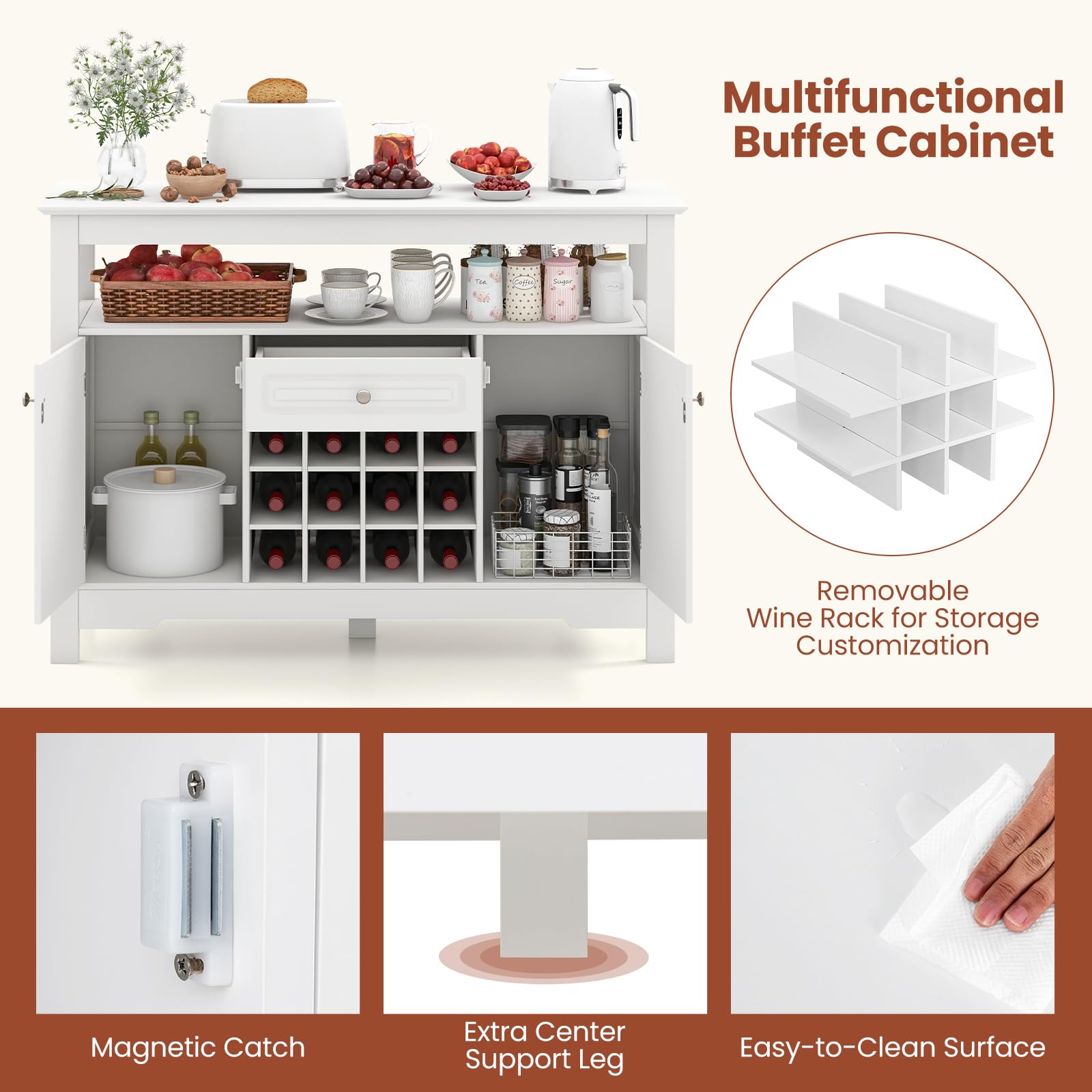 Giantex Bar Cabinet with Storage