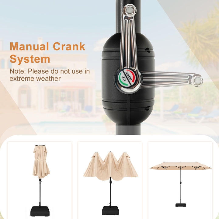 Giantex 13ft Large Patio Umbrella with Base