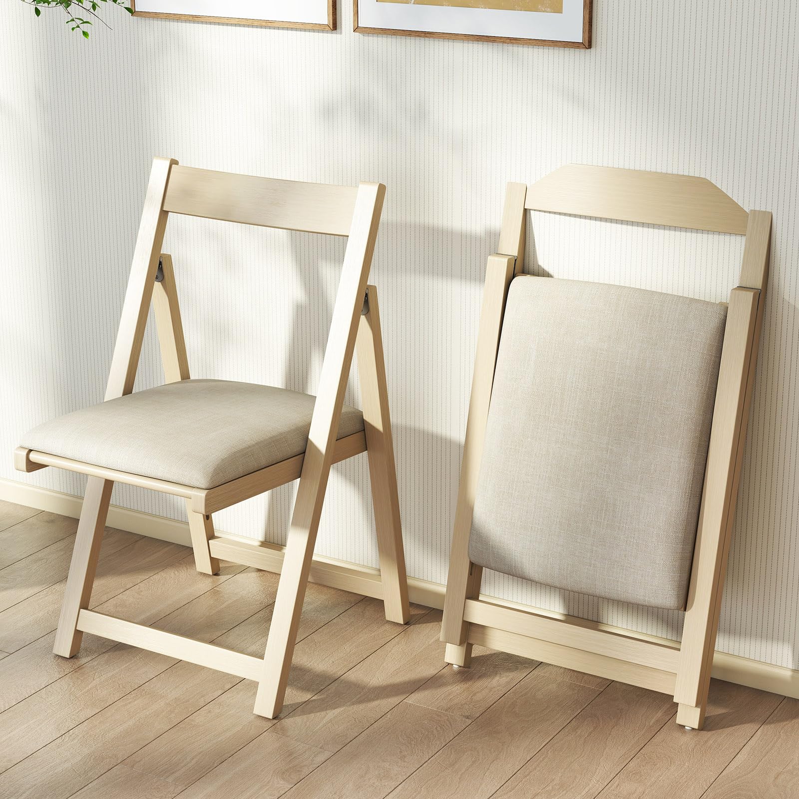 Giantex Folding Dining Chairs Set of 4